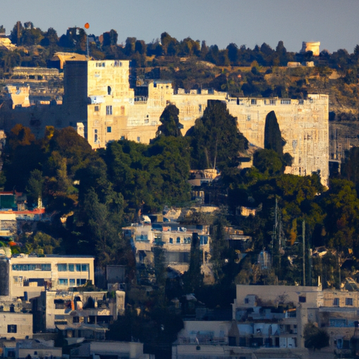 1. נוף פנורמי של מלון מצודת דוד על רקע חומות העיר העתיקה של ירושלים.