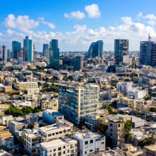 1. A panoramic view of the bustling tech hub, Tel Aviv.