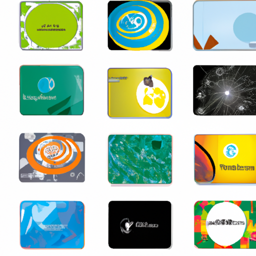 תמונה המציגה עיצובים שונים של כרטיסי ביקור דיגיטליים